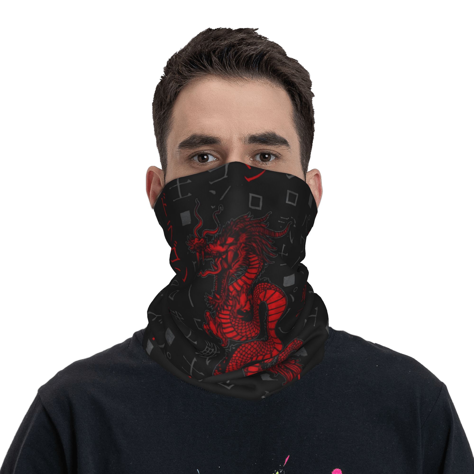 Red Dragon Animal Bandana Neck - Neck Gaiter Face Cover review and price