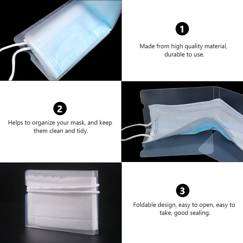 4Pcs Eco Friendly PP Mask Stor - Face Mask Storage Box review and price