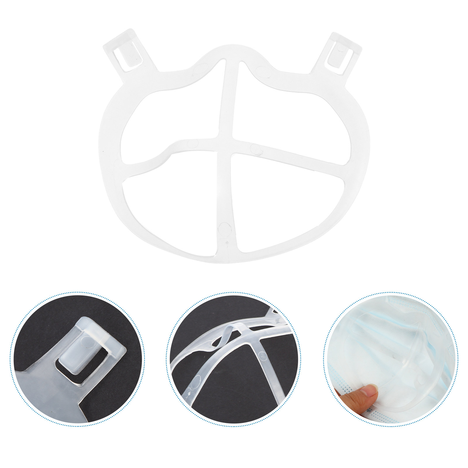 10Pcs Ultra-Thin Breathable Si - Silicone Mask Bracket review and price
